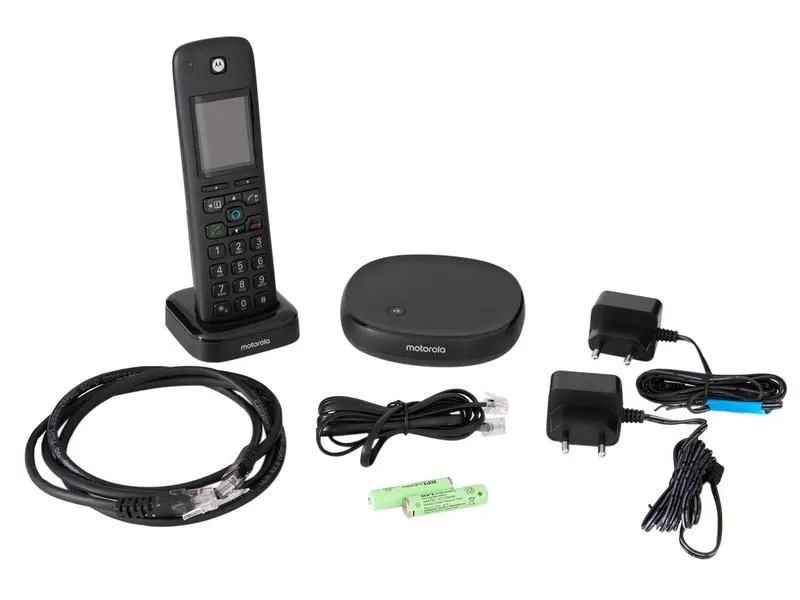 Telefone sem Fio Motorola Axh01 com Alexa e secretaria eletrônica  - Foto 3