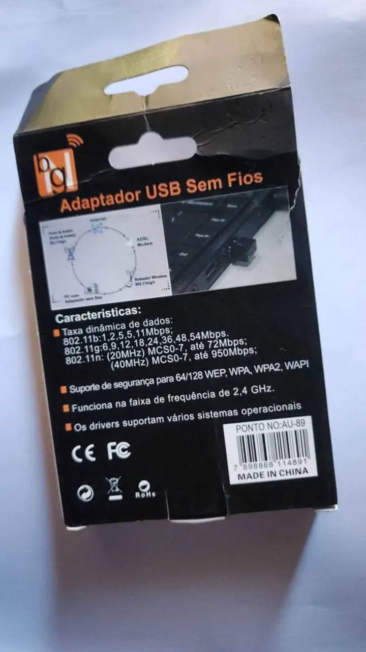 Mini adaptador wireless USB 2.4ghz 950mbps sem fio - Foto 4