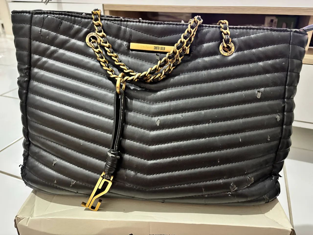Bolsa Grande Preta Santalolla 