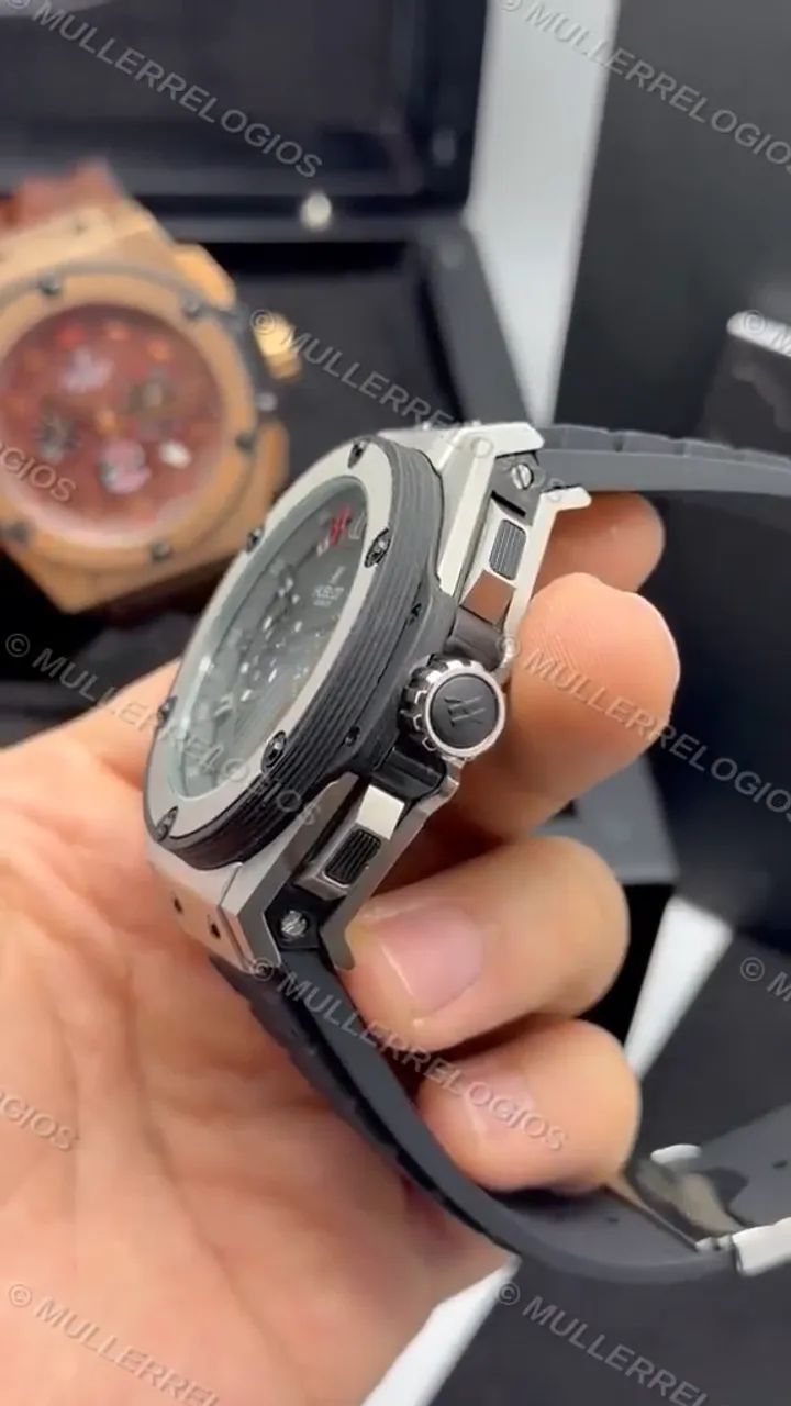 Relógio Hublot King Power 47mm Cinza - Foto 5