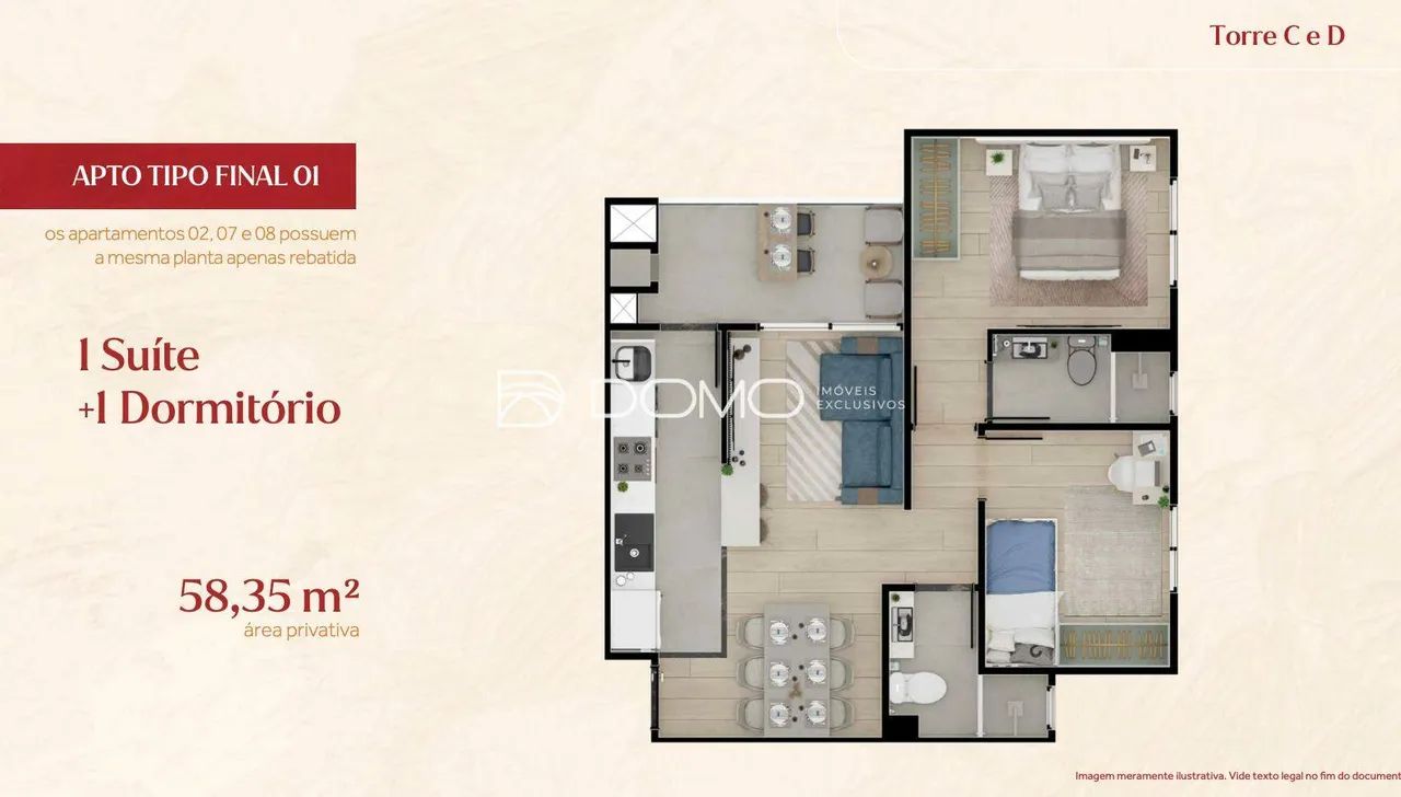 Apartamento com 2 dormitórios à venda, Cancelli, CASCAVEL - PR - Foto 2