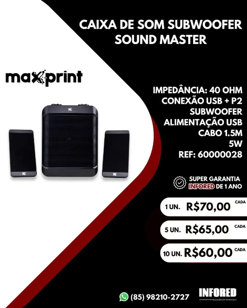 Caixas de Som Subwoofer para PC - Foto 2