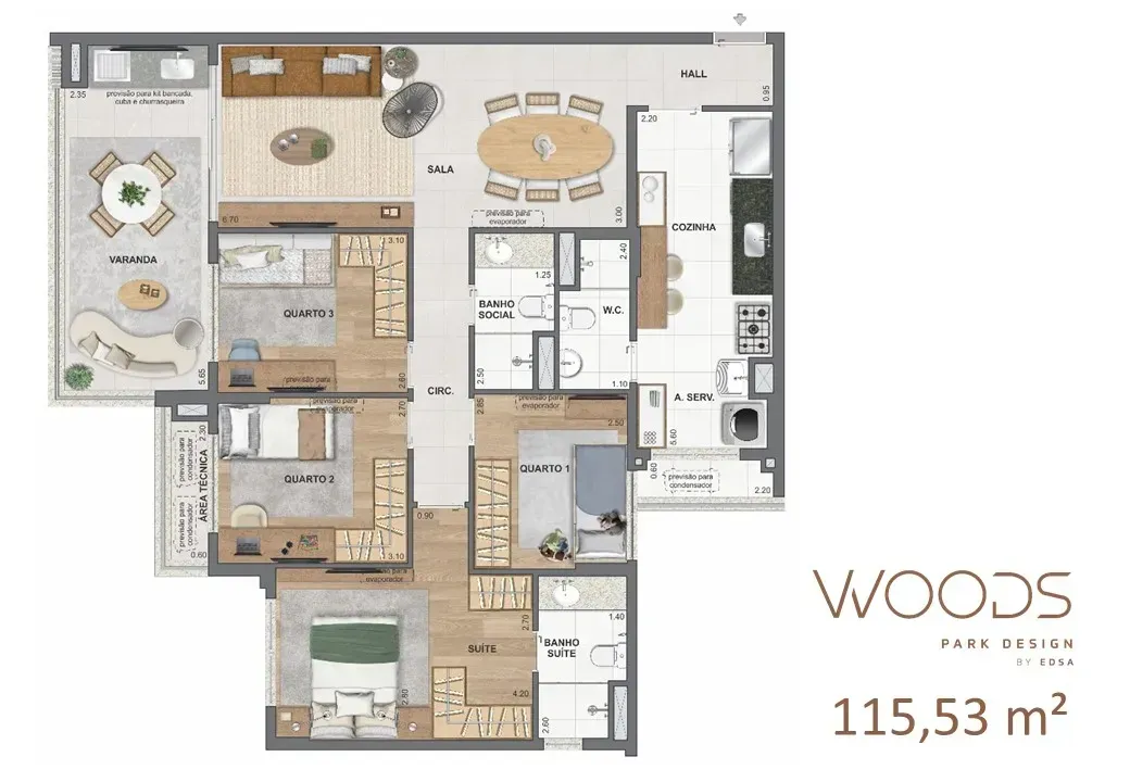 PLANTA 115m²