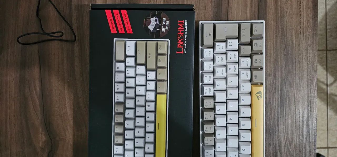 クミゴン Teclado Red Dragon Lakshmi switch brown - Periféricos e Acessórios