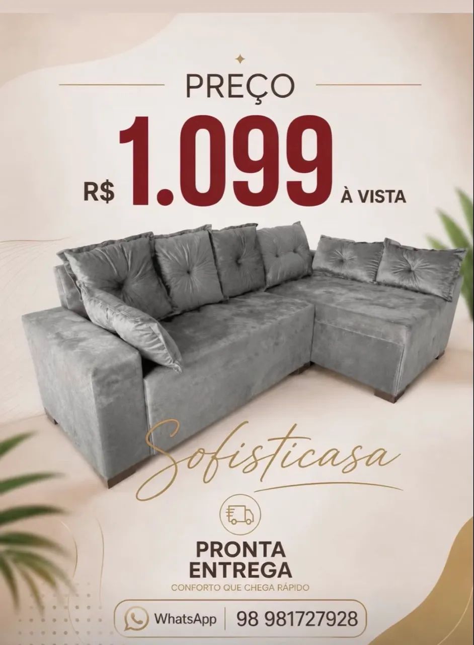 sofá novos , entrega grátis, sofá a partir de 549 - Foto 5