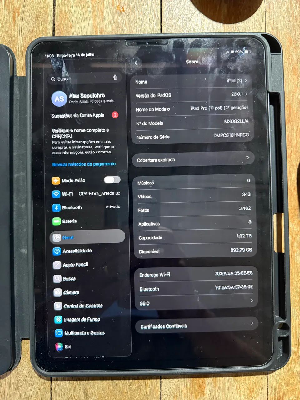 IPad 11 Pro 1 TB ( 2a Geração) - Foto 5