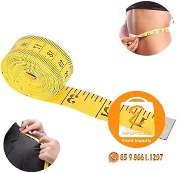 Fitas Metricas Flexiveis 150cm - 60 Pol. Kit com 2 Unidades BOM-6516 - Foto 2