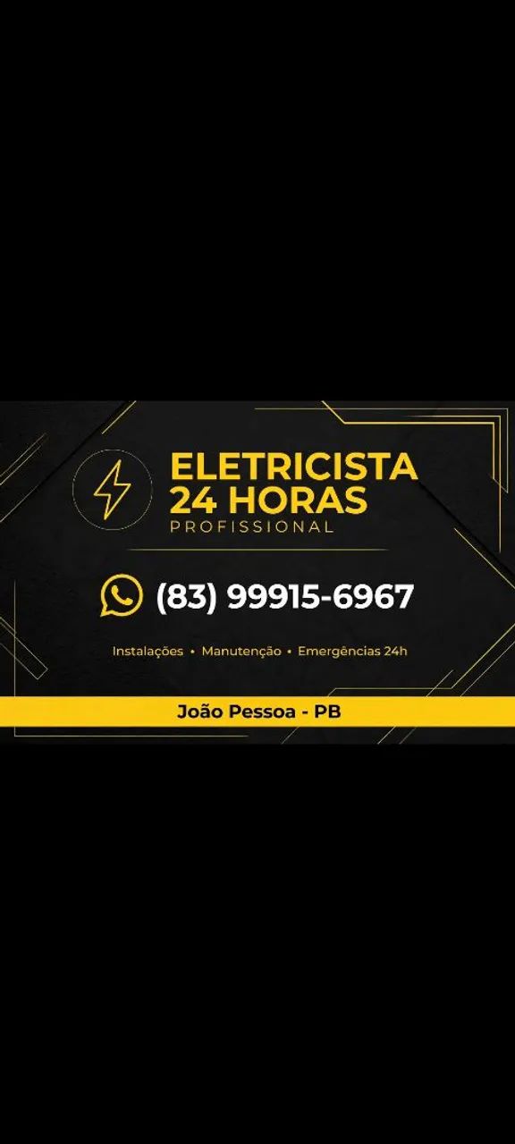 eletricista 24H  João Pessoa 