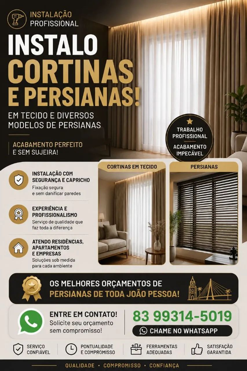 Instalador de cortinas