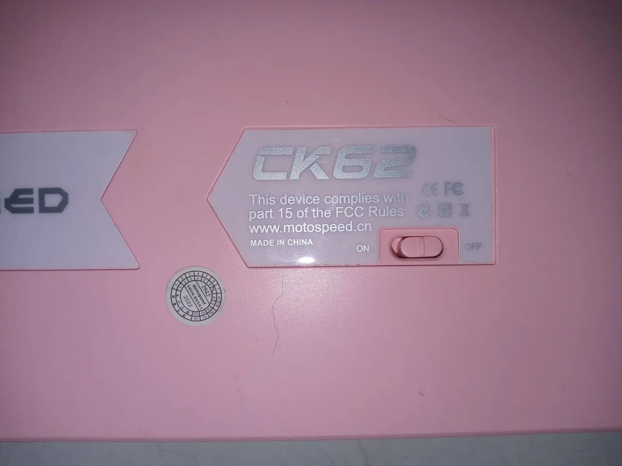 motospeed ck62 rosa Bluetooth - Foto 3