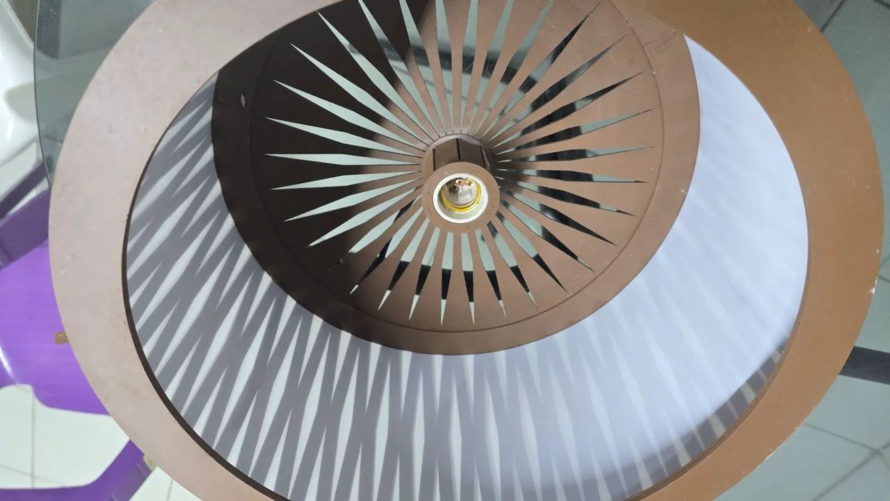 Pendente de luz em MDF - Foto 3