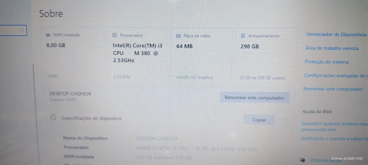 Dell N5010 i3