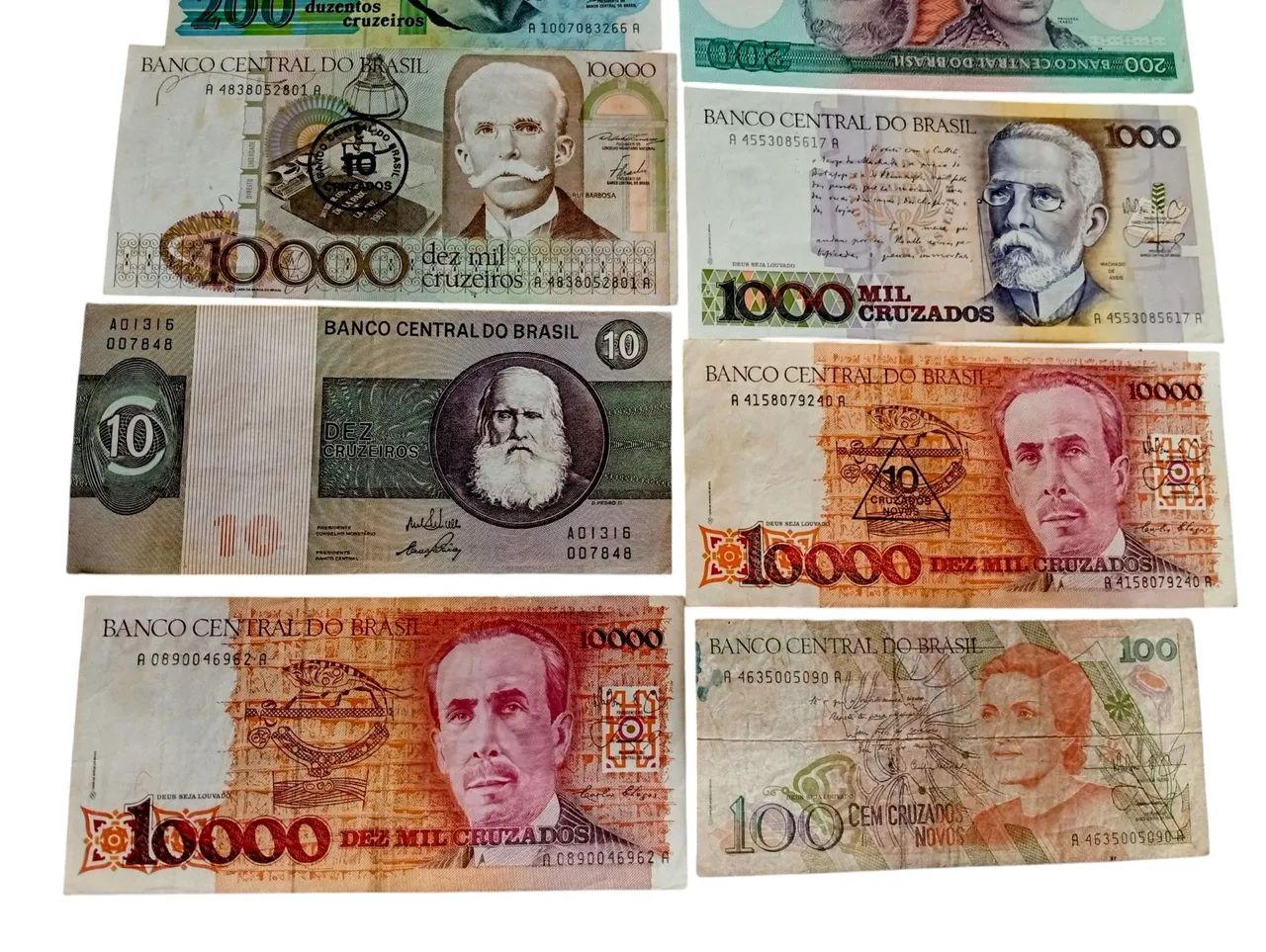 Lote 14 cédulas brasileiras Brasil República  - Foto 3