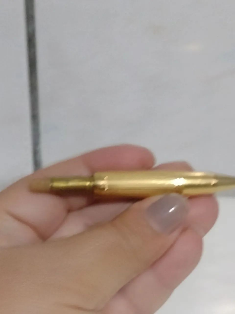 Caneta esferográfica Montblanc germany dourada  - Foto 5