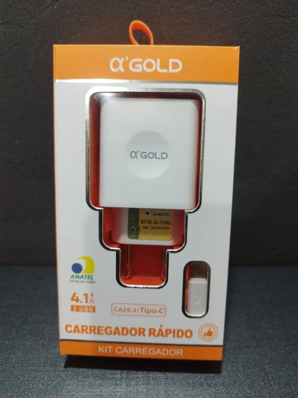 Carregador rápido tipo c