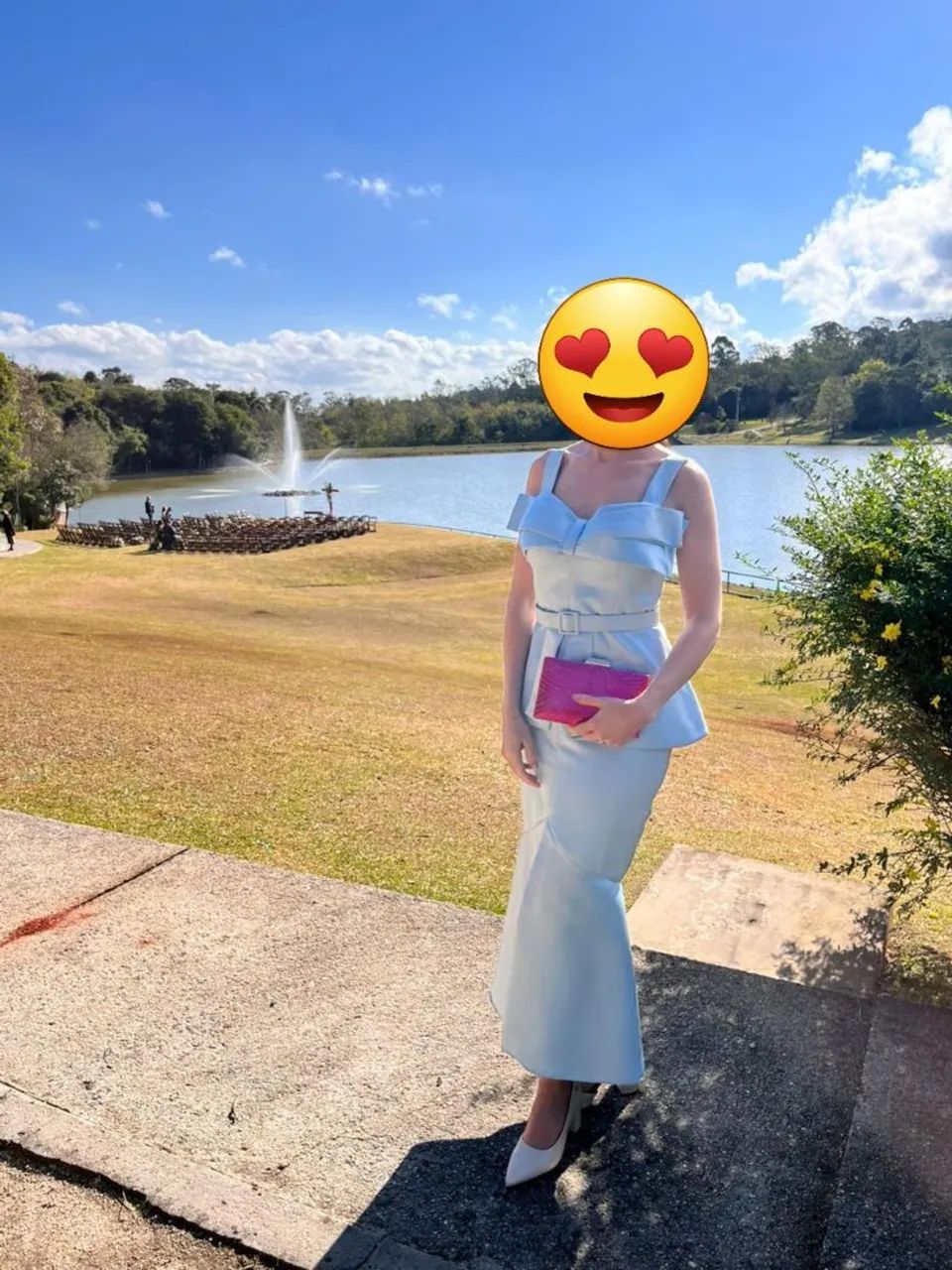 Vestido Midi Azul Serenity L'or - Foto 3