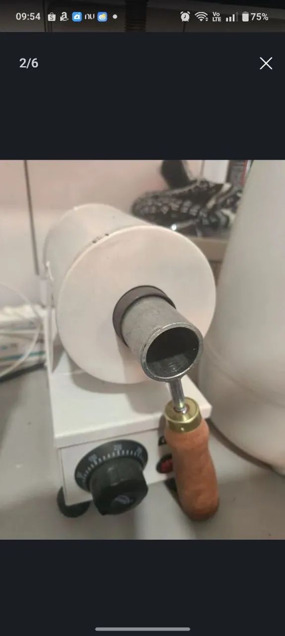 Injetora Manual Prótese Flexível Completa110v + kit pouco uso  - Foto 2