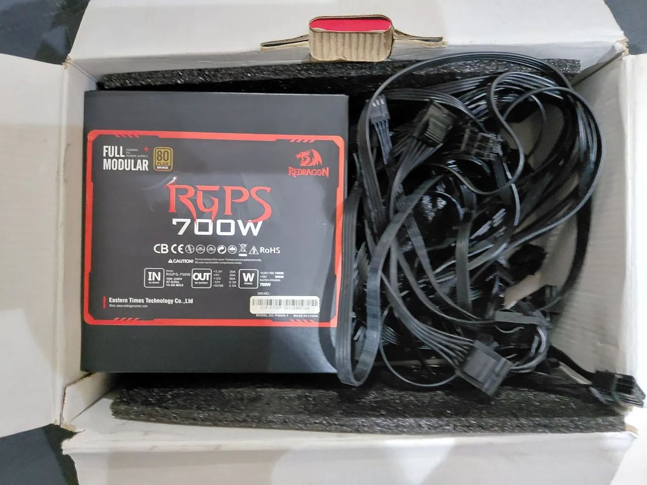 Fonte redragon 700w 80 plus bronze  - Foto 5