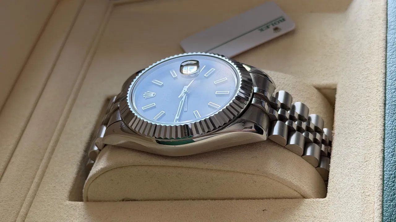 VENDO ROLEX DATEJUST CLONE CINZA - Foto 2