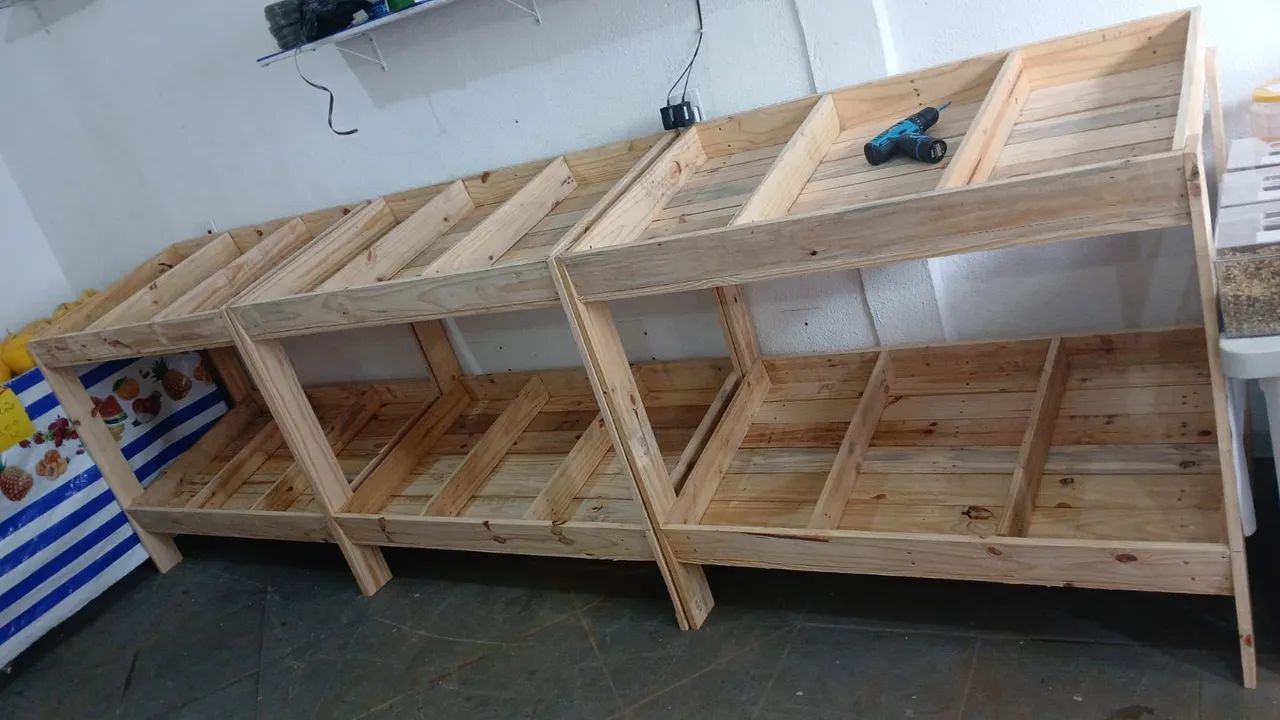 Prateleiras/ gôndolas/ ilhas/ central para hortfruti/ quitanda/ mercado  - Foto 5