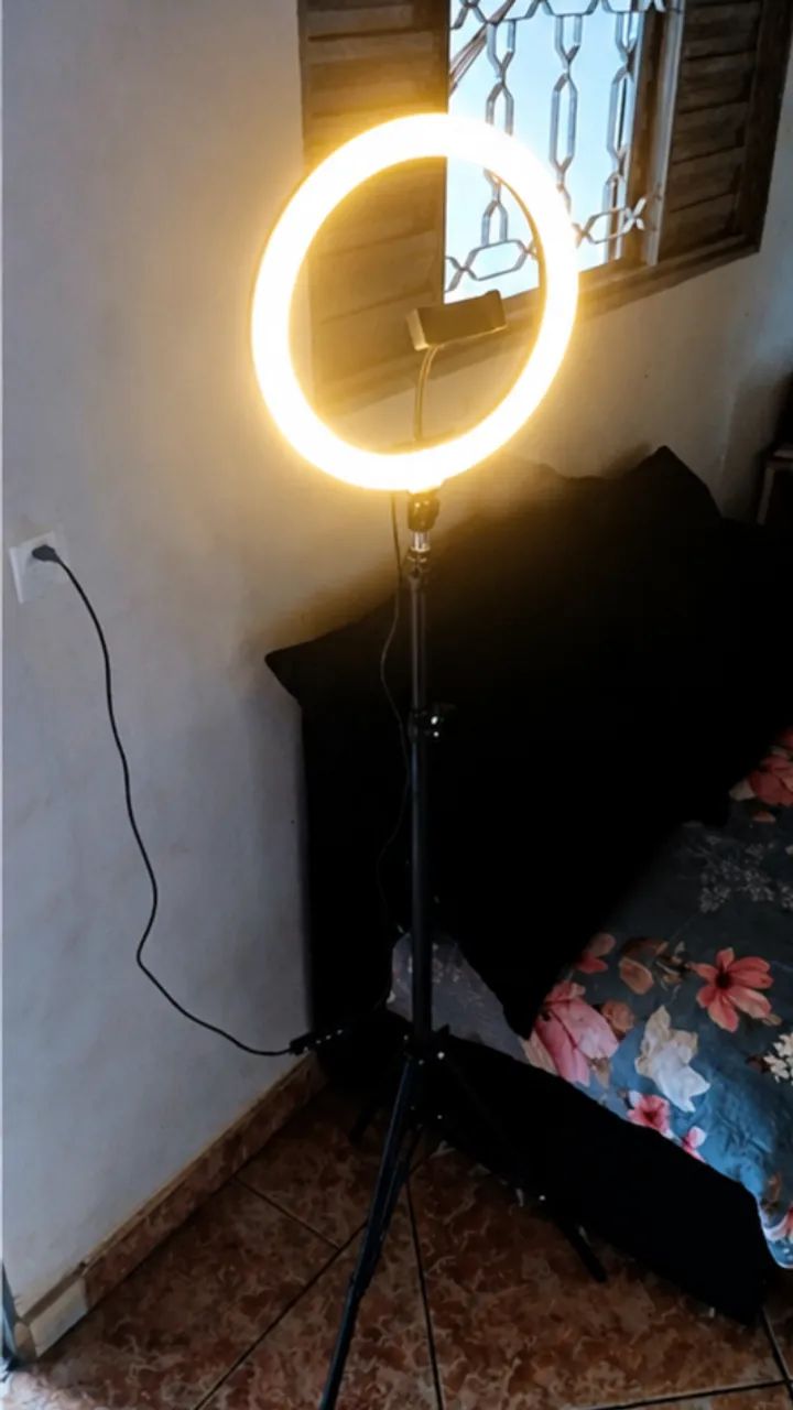 Tripé e Suporte para Celular - Ring Light RGB - Foto 3
