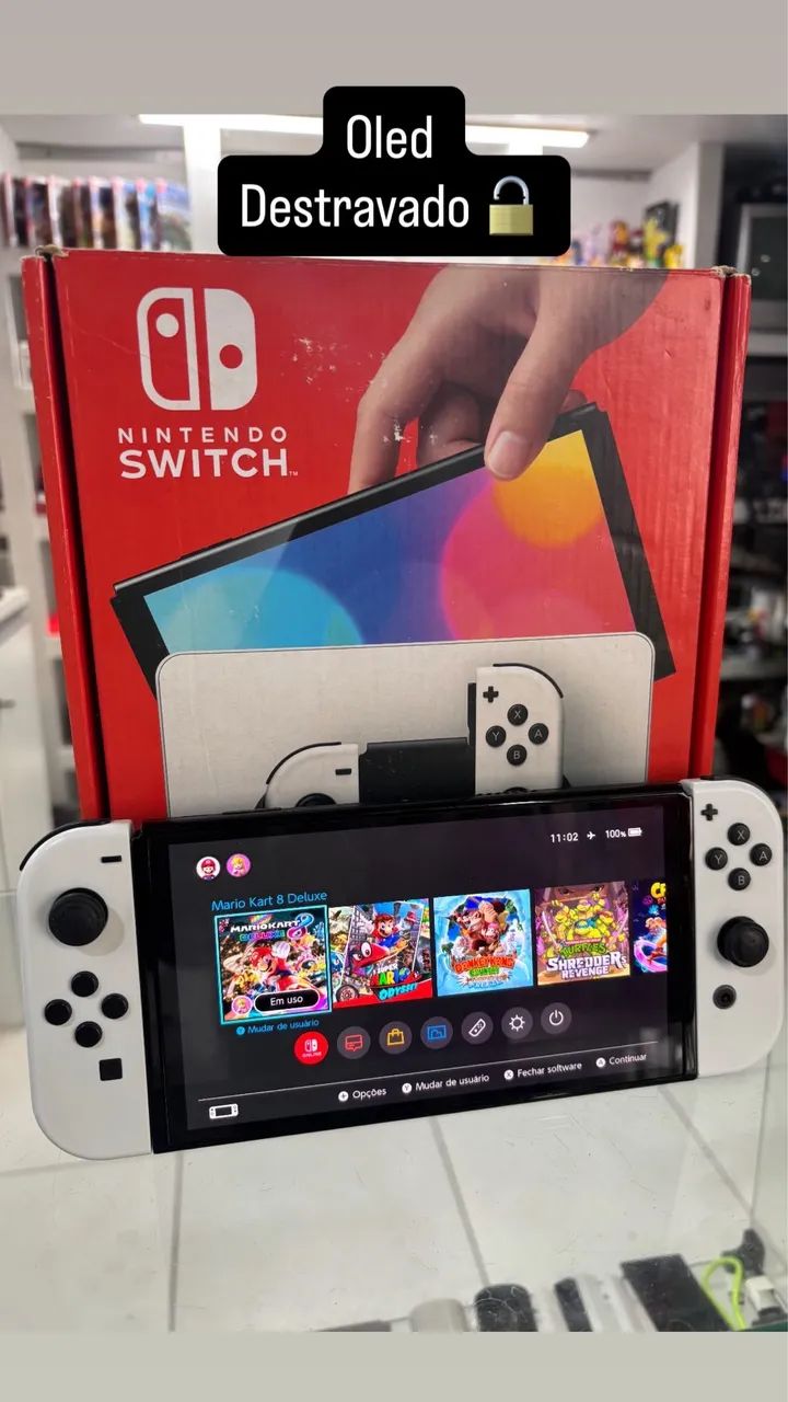 Vendo Nintendo Switch Oled destravado