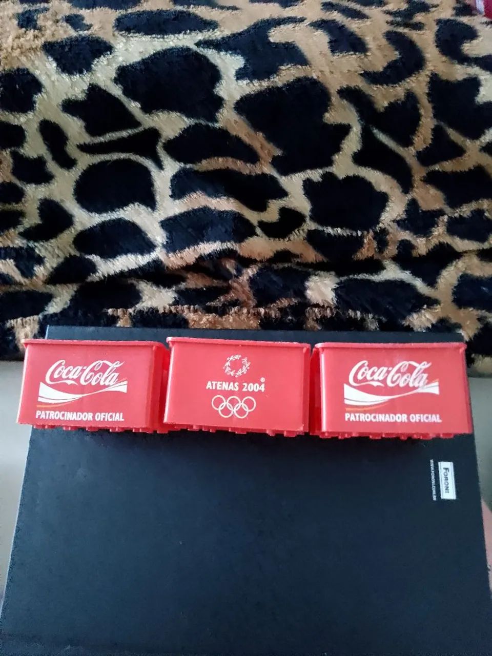 Mini engradado Coca cola antiga Atenas 2004. - Foto 2