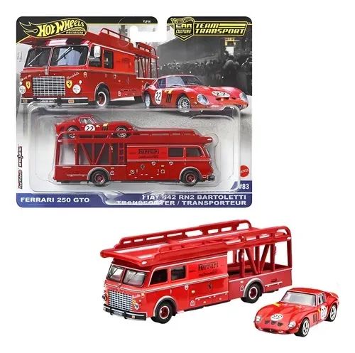 Kit Hot Wheels Team Transport Ferrari 250 Gto / Toyota Ae86