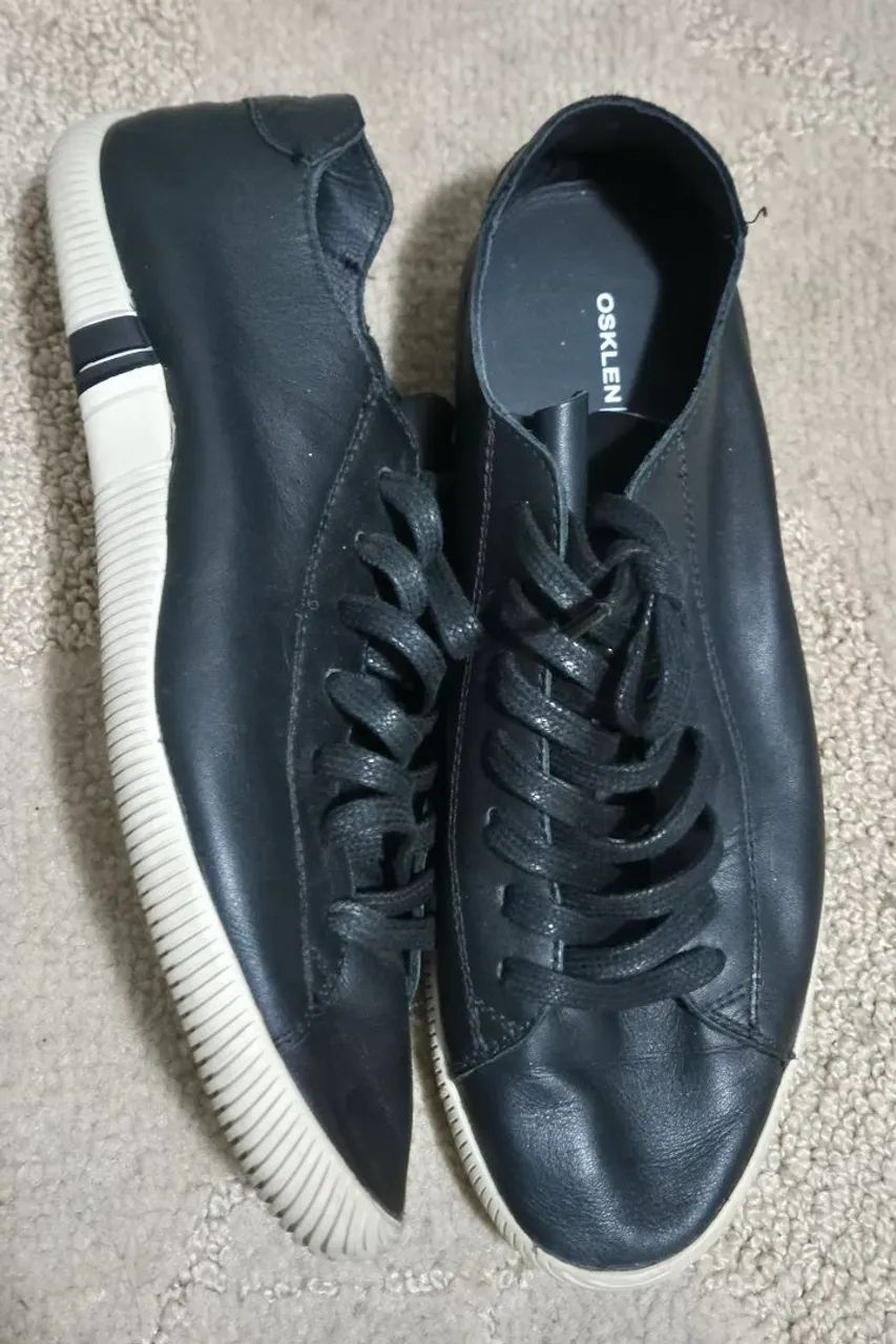 tênis osklen couro preto 36