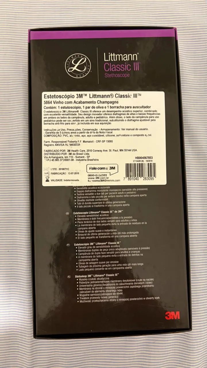 Estetoscópio Littmann Classic III - Foto 2