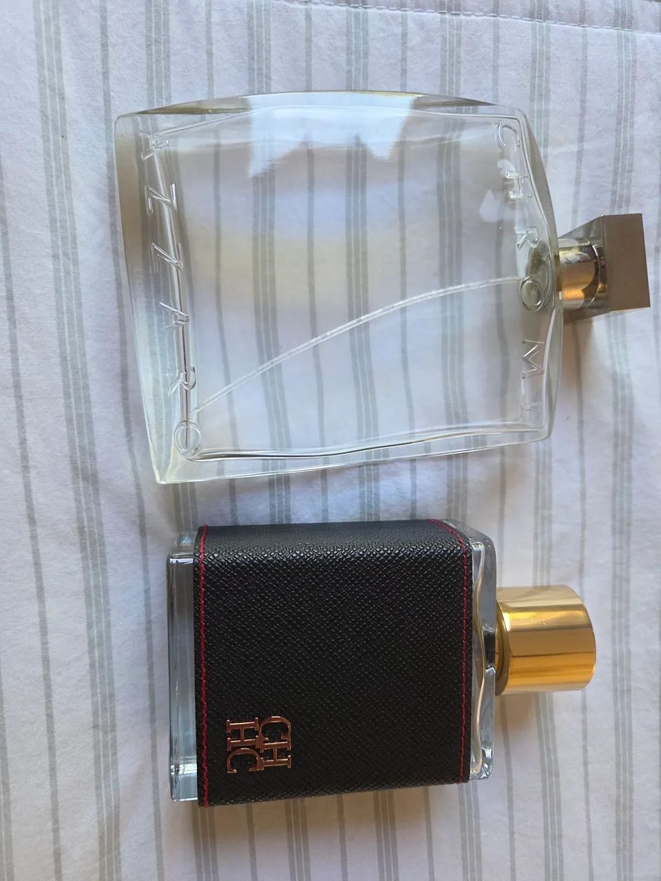 Frascos Vazios Azzaro Chrome e Carolina Herrera