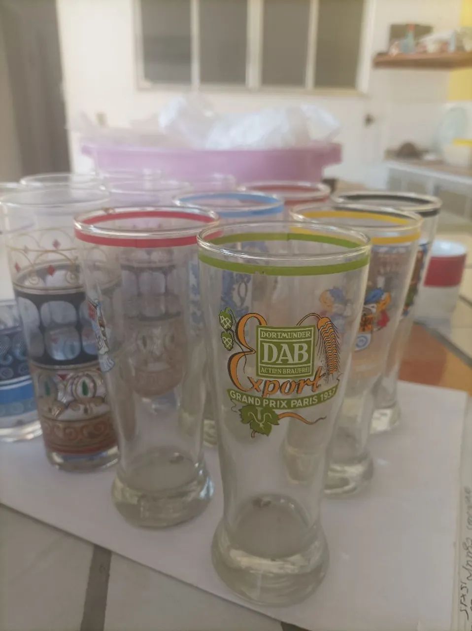 12 copos de vidro colecionável  - Foto 3
