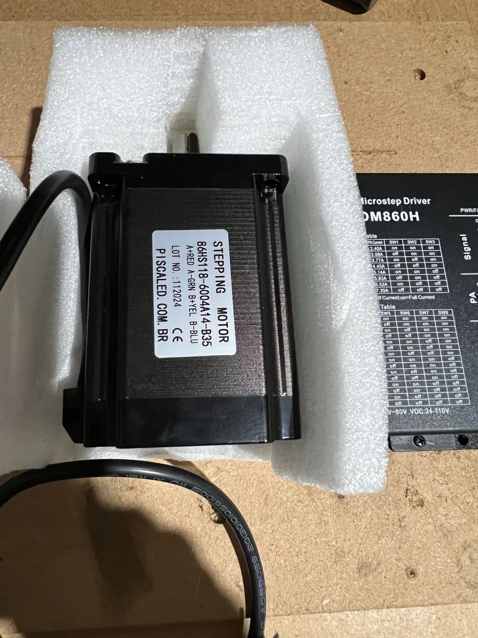 Motor de passo Nema 34 85 kgf mais driver dm860h - Foto 4