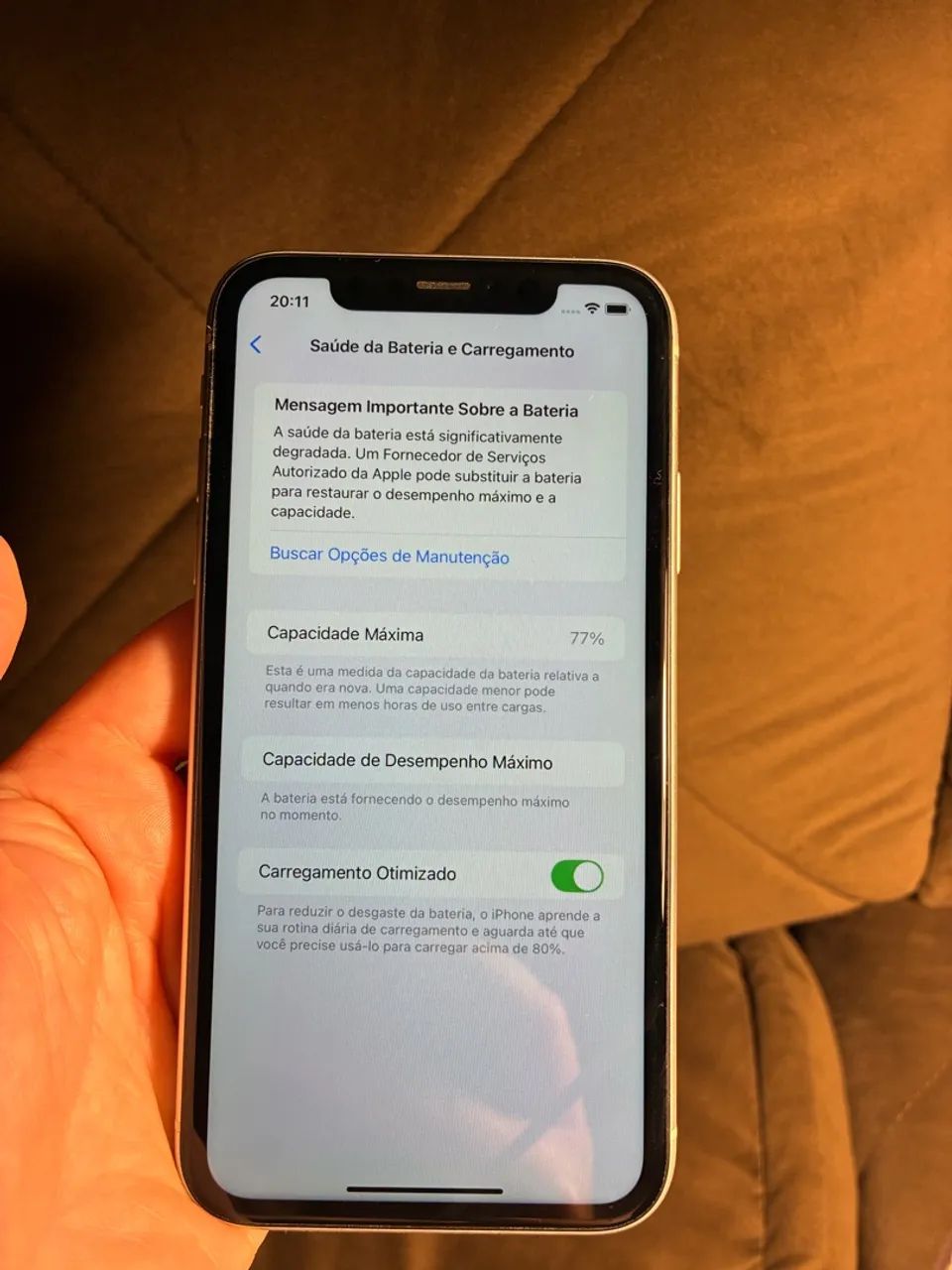 iphone xr, 64gb, branco, impecável, bateria 77% - Foto 4