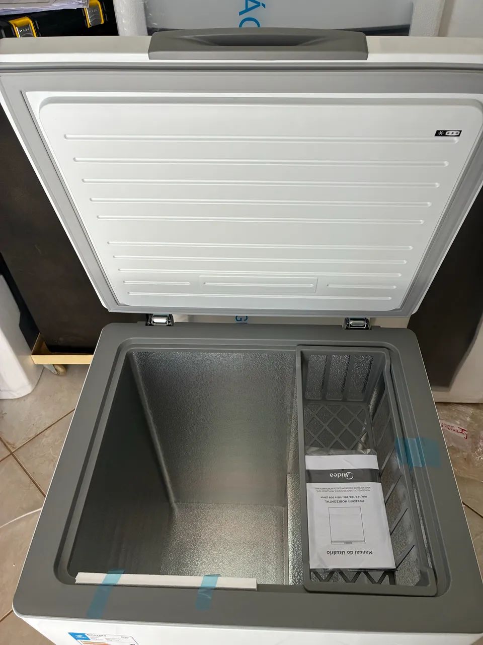 Freezer horizontal Midea 142 litros na caixa  - Foto 2