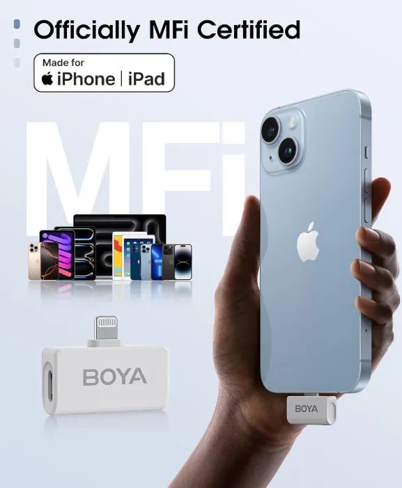 Microfone Lapela Boya OMIC-D - Novo lacrado na garantia - Para iPhone - Foto 3