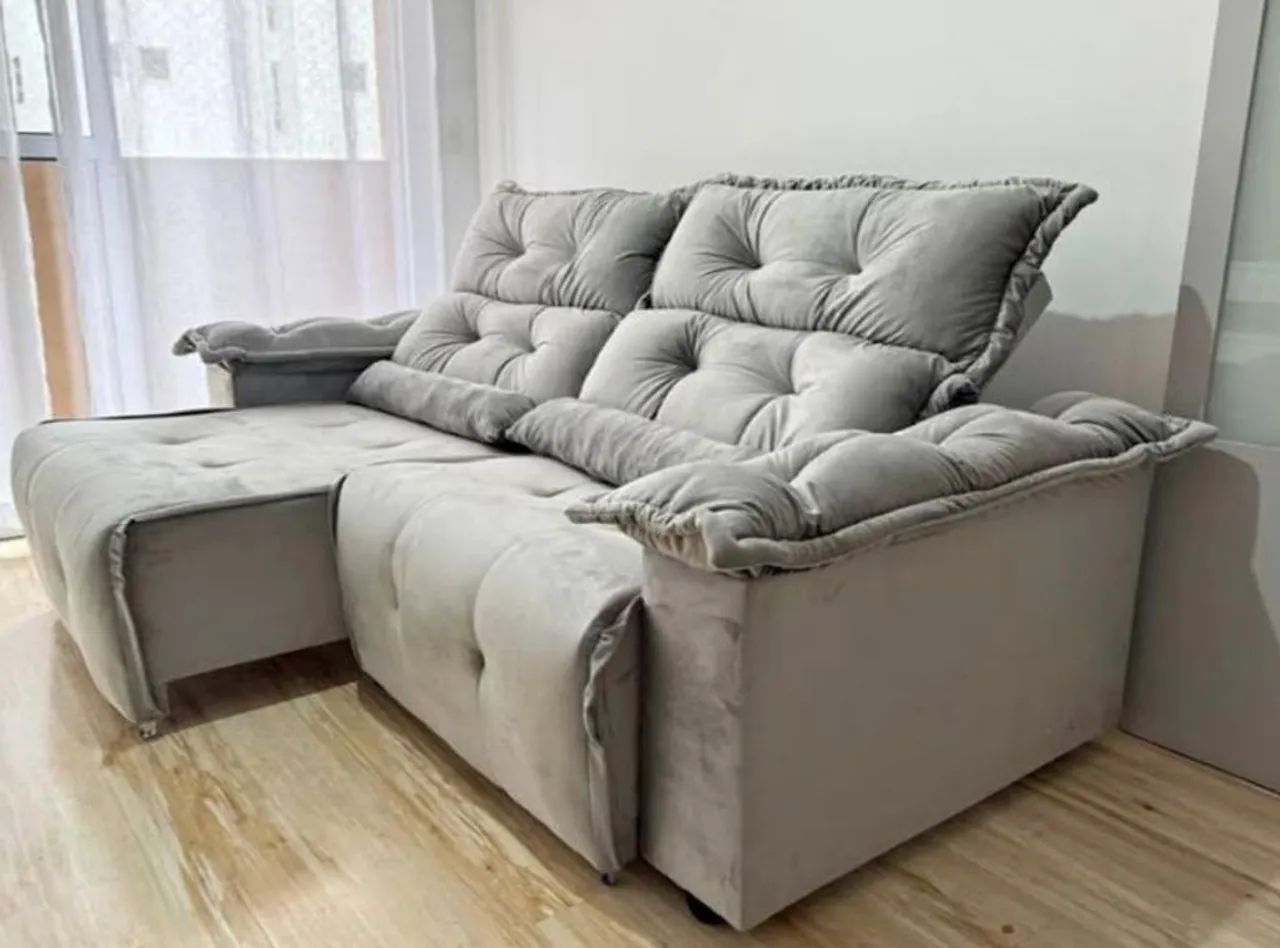 PROMOÇÃO estofados retrátil e reclinável 2,10m