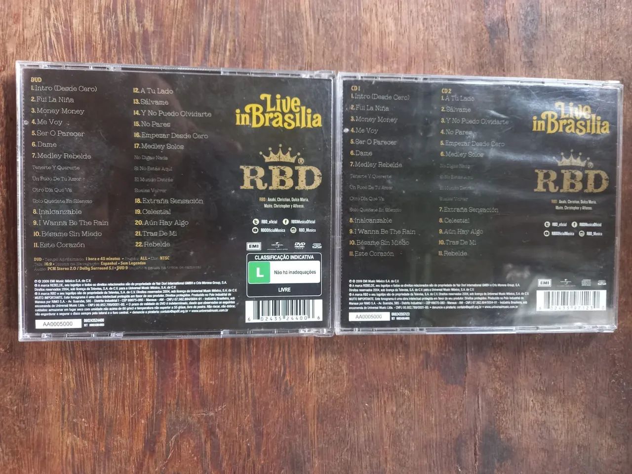 CD+DVD RBD Live in Brasília  - Foto 2