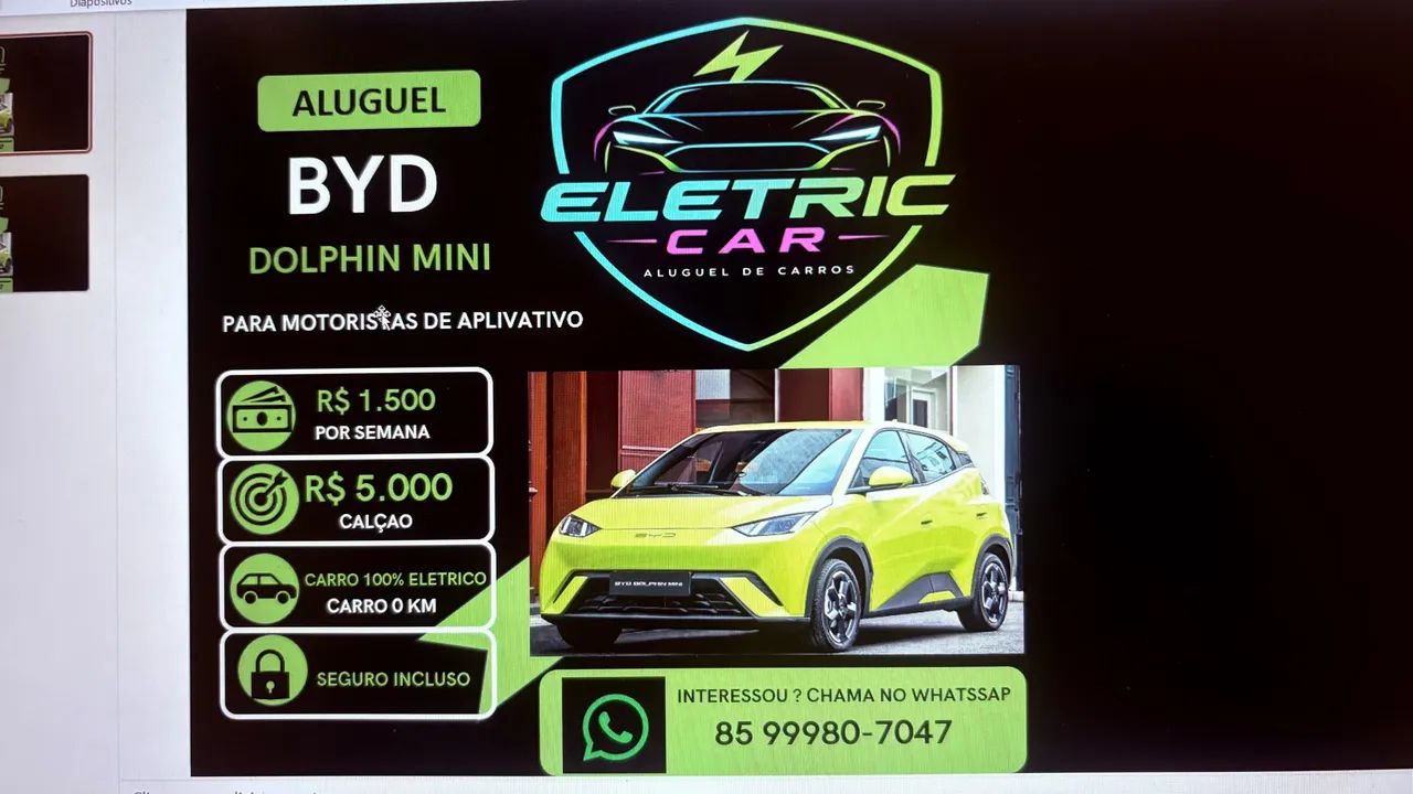 ALUGUEL DE CARROS ELÉTRICOS  - Foto 2