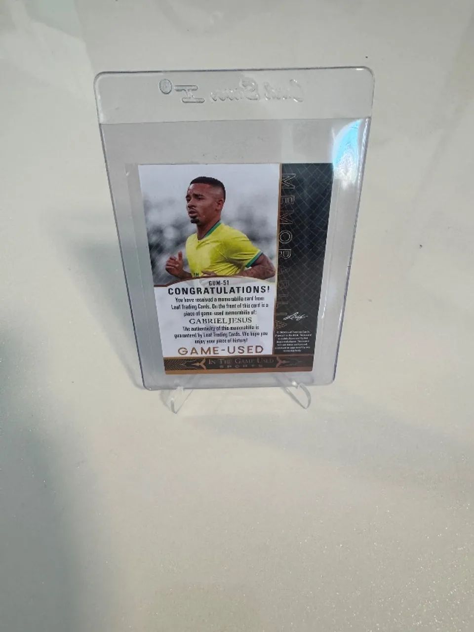 Card memorabilia Gabriel Jesus - Foto 2