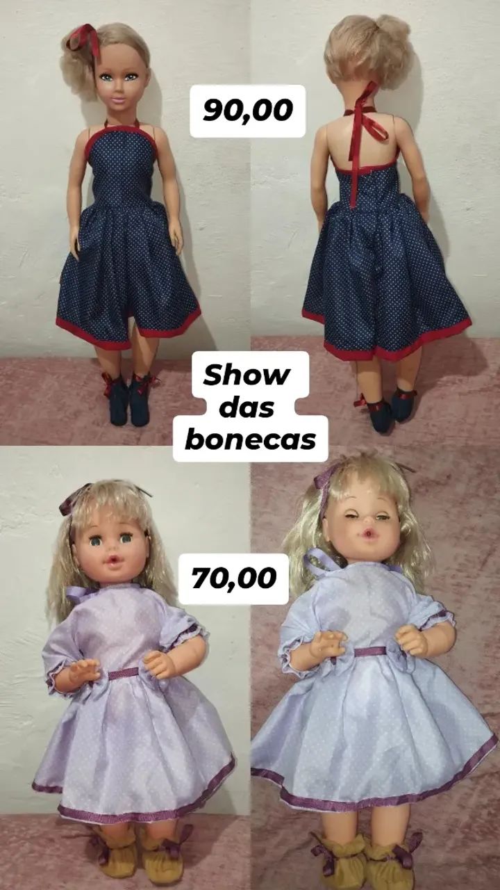 Show de bonecas antigas