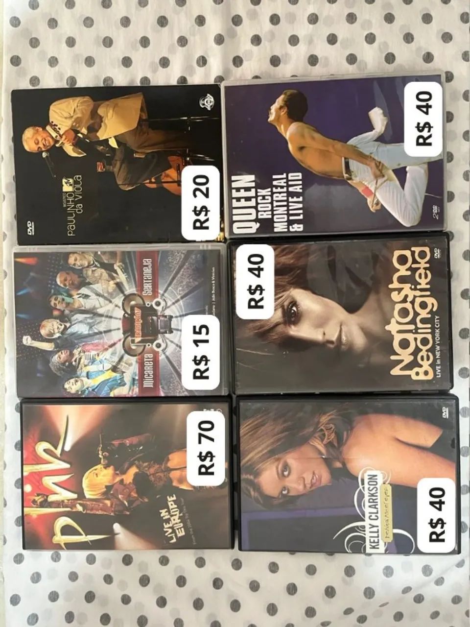 DVDs de shows diversos