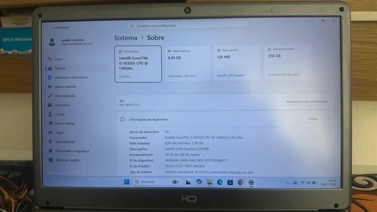 NOTEBOOK HQ INTEL CORE i5