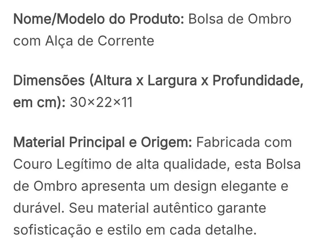 Bolsa de Couro Nova - Foto 3