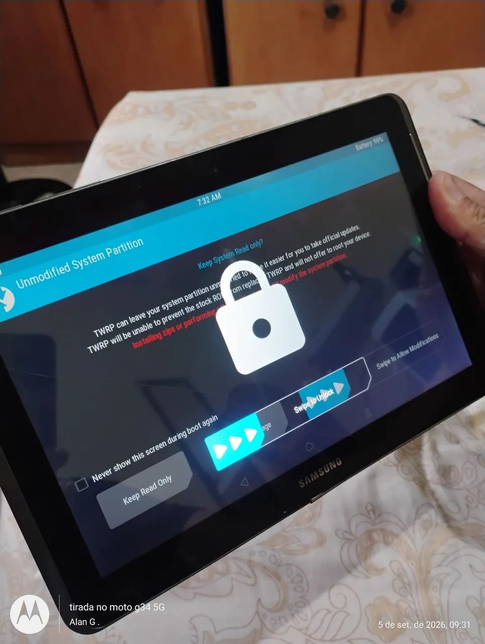 Tablet Samsung tab2 com defeito ( leia a o anúncio )  - Foto 5
