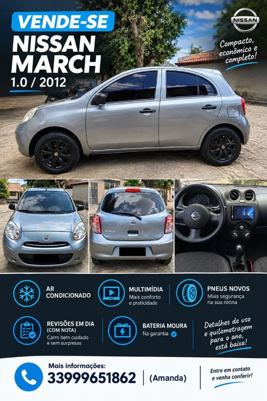Nissan March 1.0 16V FLEX FUEL 5P 2012