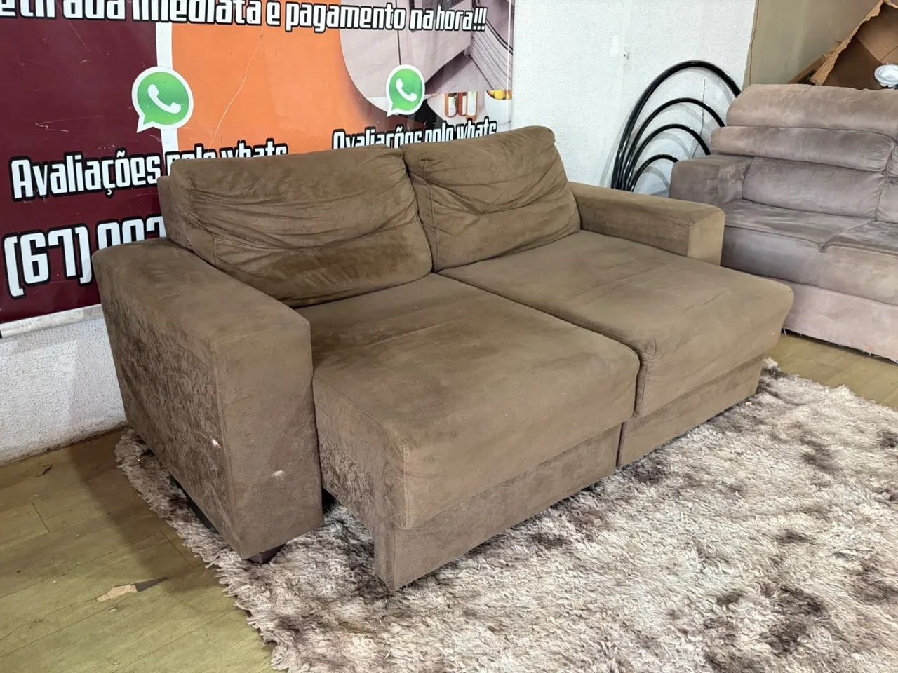 Sofá apenas retratil (entrego) - Foto 4