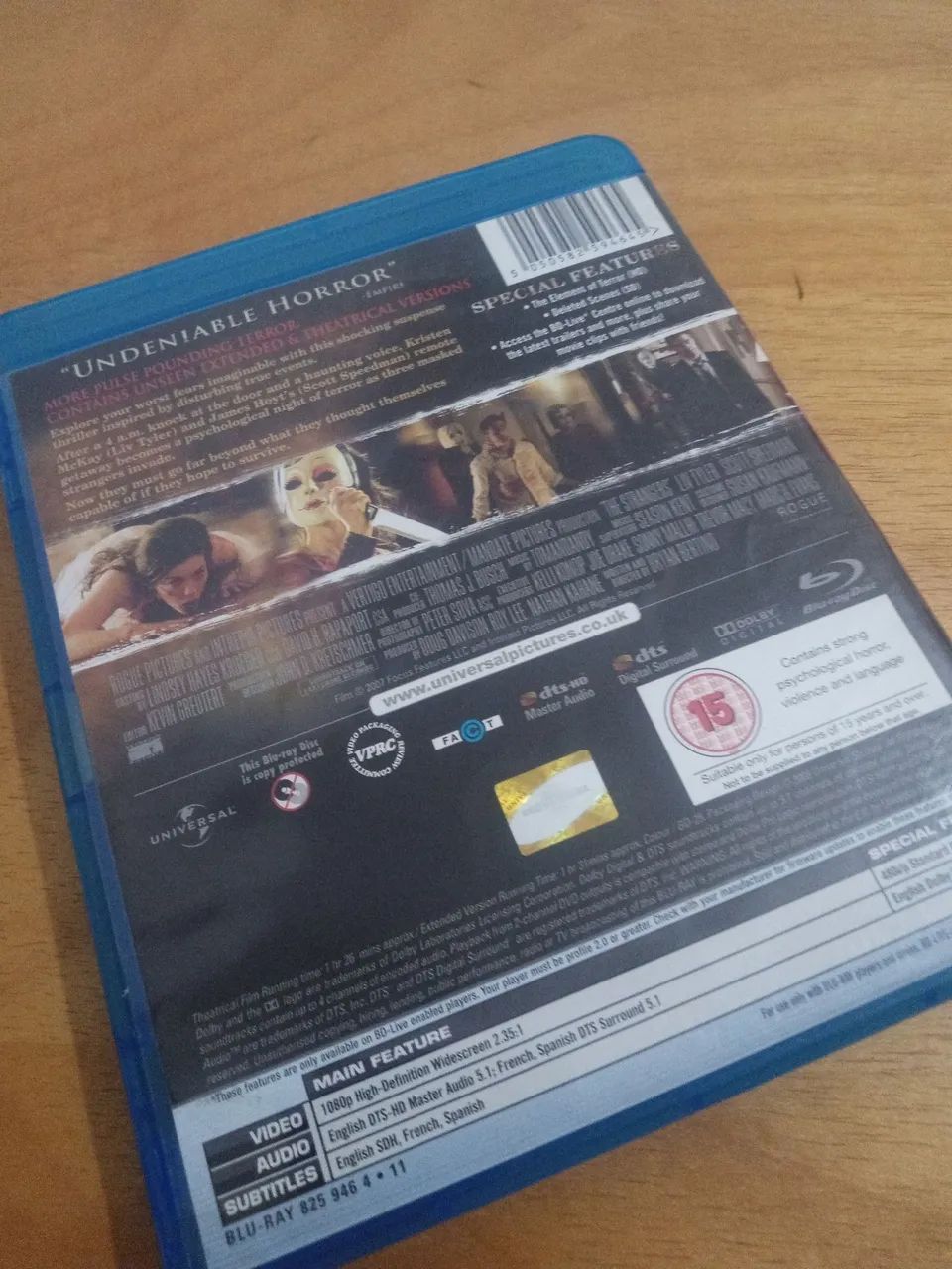Blu Ray Os Estranhos 2007 importado original  - Foto 2