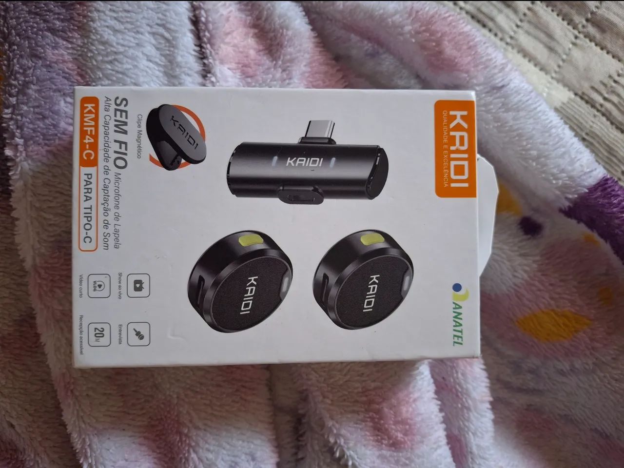 Microfone de lapela 