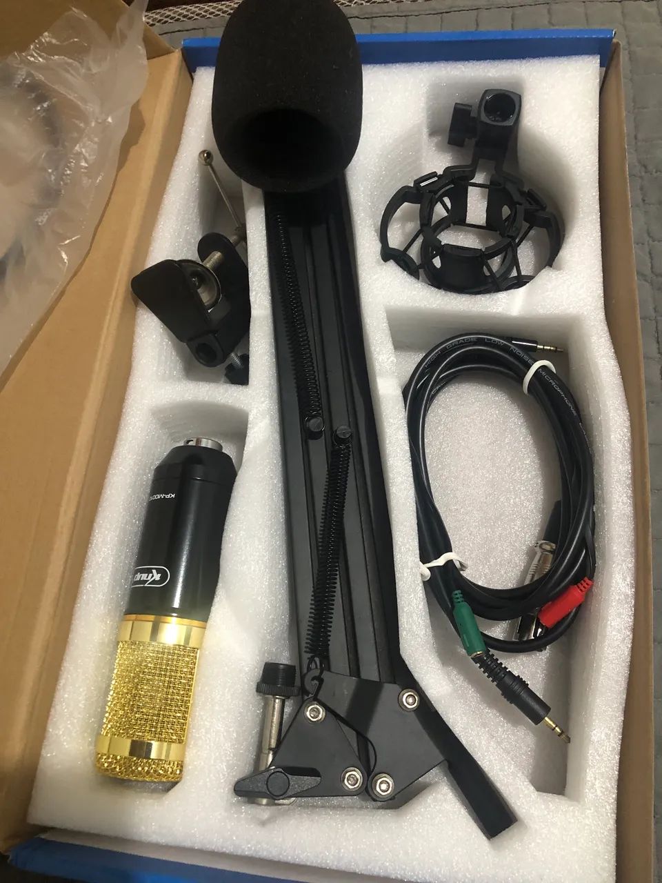 Kit Microfone Condensador semi novo